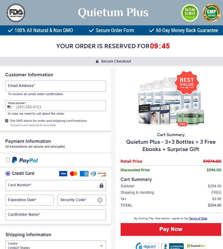 secure-checkout Quietum Plus